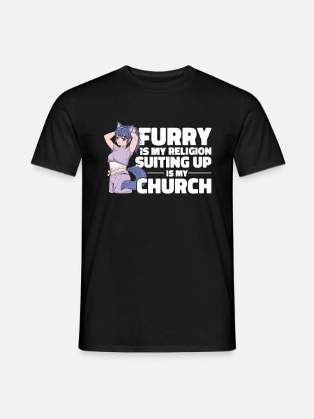 Furry Fandom Fursuits Cool - T-shirt homme - noir