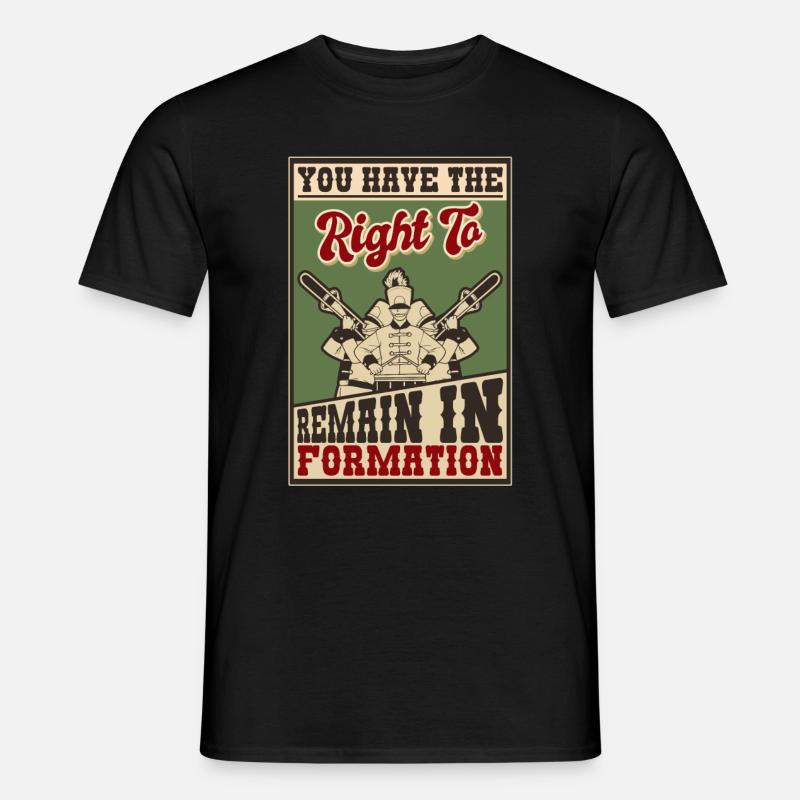 Fanfahrenzug Spielmannszug Poster - Männer T-Shirt - Schwarz