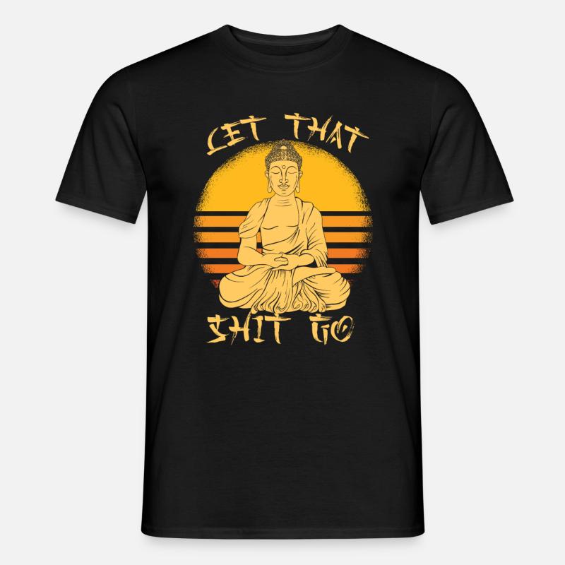 Buddha Buddhist Witzig - Männer T-Shirt - Schwarz
