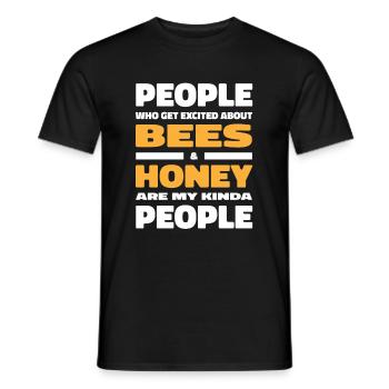 Beekeeper Beekeeper Funny - Men's T-Shirt - black - Front - AI Model Male 178 light (178cm)