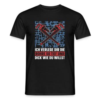 Constructeur de pipelines Witzig - T-shirt homme - noir - Devant - AI Model Male 178 light (178cm)