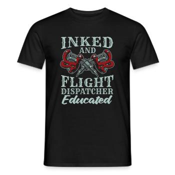 Notruf Leitstelle Einsatzzentrale Tätowierung - Männer T-Shirt - Schwarz - Vorne - AI Model Male 178 light (178cm)