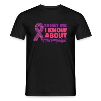 Fibromyalgie rhumatisme trust - T-shirt homme - noir - Devant - AI Model Male 178 light (178cm)