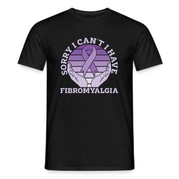 Fibromyalgie rhumatisme mains - T-shirt homme - noir - Devant - AI Model Male 178 light (178cm)
