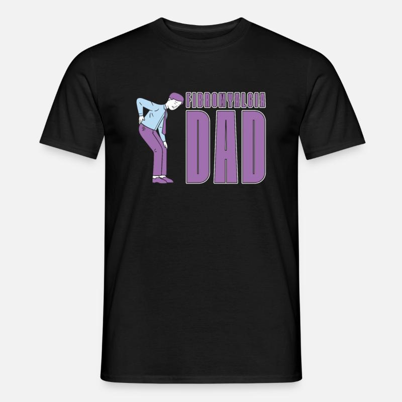 Fibromyalgie Rheuma Papa - Männer T-Shirt - Schwarz