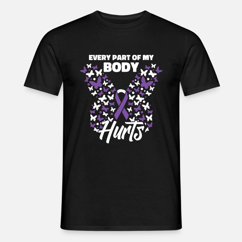 Fibromyalgia Rheumatism Cute - Men's T-Shirt - black