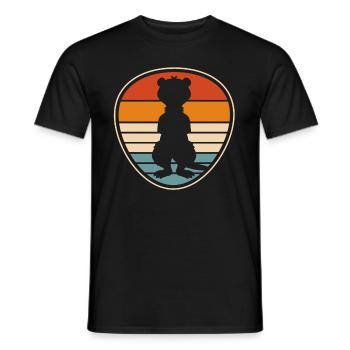 Putois furet - T-shirt homme - noir - Devant - AI Model Male 178 light (178cm)