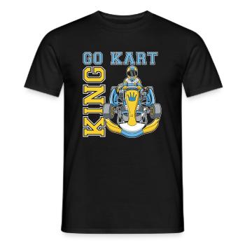 Go Kart Karting Kart Driver King - T-shirt homme - noir - Devant - AI Model Male 178 light (178cm)