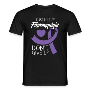 Fibromyalgie Rhumatisme Cool - T-shirt homme - noir - Devant - AI Model Male 178 light (178cm)
