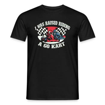 Aller karting karting pilote de kart drôle - T-shirt homme - noir - Devant - AI Model Male 178 light (178cm)