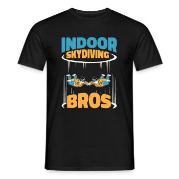 Indoor Skydiving Brother - Men's T-Shirt - black - Front - AI Model Male 178 light (178cm)