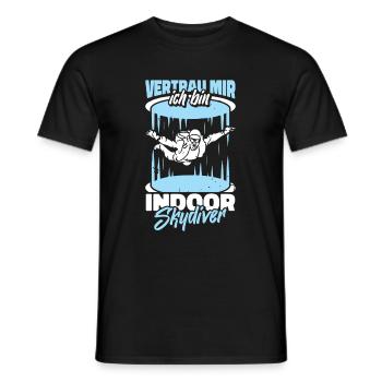 Parachutisme intérieur drôle - T-shirt homme - noir - Devant - AI Model Male 178 light (178cm)
