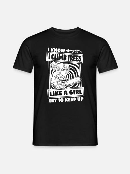 Baumpfleger Baumkletterer Arborist - Mænd T-shirt - sort