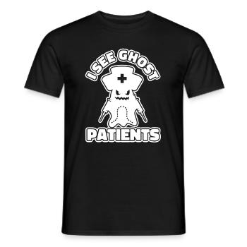 Fantôme de l’infirmière - T-shirt homme - noir - Devant - AI Model Male 178 light (178cm)