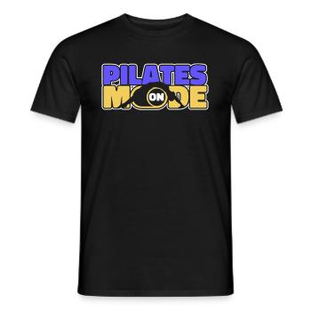 Pilates - Männer T-Shirt - Schwarz - Vorne - AI Model Male 178 light (178cm)