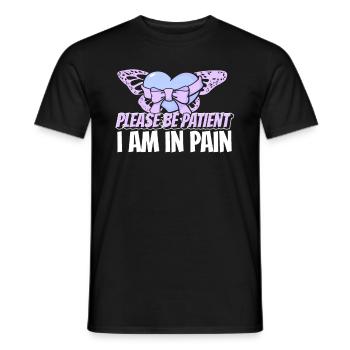 Fibromyalgie Rhumatisme mignon - T-shirt homme - noir - Devant - AI Model Male 178 light (178cm)