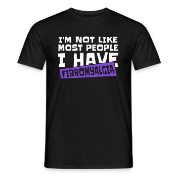 Fibromyalgie Rhumatisme - T-shirt homme - noir - Devant - AI Model Male 178 light (178cm)