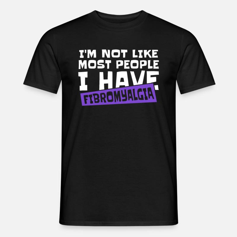 Fibromyalgie Rheuma - Männer T-Shirt - Schwarz