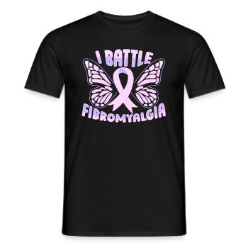 Fibromyalgie Rhumatisme - T-shirt homme - noir - Devant - AI Model Male 178 light (178cm)