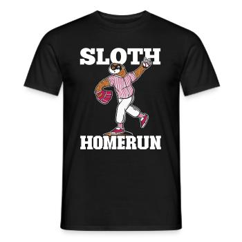 Faultier Faultier Baseball - Männer T-Shirt - Schwarz - Vorne - AI Model Male 178 light (178cm)