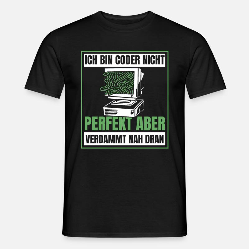 Entwickler Coder Programmierer Humor - Männer T-Shirt - Schwarz