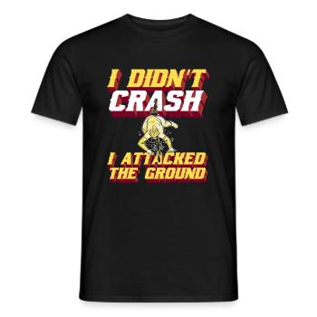 Road Bike Cycling Cyclist Humor - Men's T-Shirt - black - Front - AI Model Male 178 light (178cm)