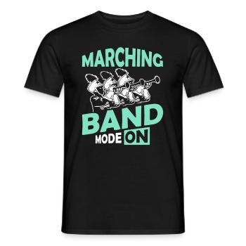Fanfahrenzug Spielmannszug Modus An - Männer T-Shirt - Schwarz - Vorne - AI Model Male 178 light (178cm)