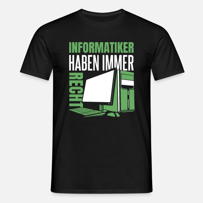 Entwickler Coder Programmierer Computer - Männer T-Shirt - Schwarz