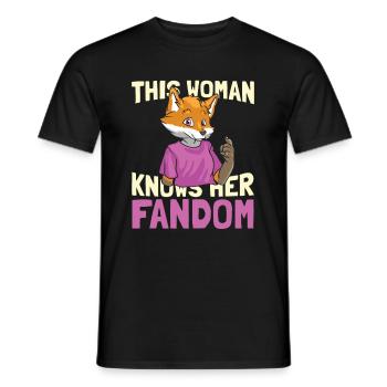 Furry Fandom Fursuits Drôle - T-shirt homme - noir - Devant - AI Model Male 178 light (178cm)