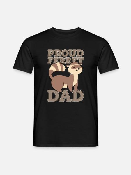 Ferret polecat daddy - Men's T-Shirt - black