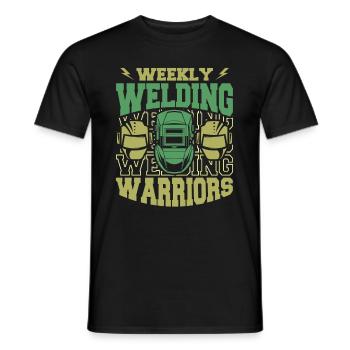 Welder Locksmith Witty - Men's T-Shirt - black - Front - AI Model Male 178 light (178cm)