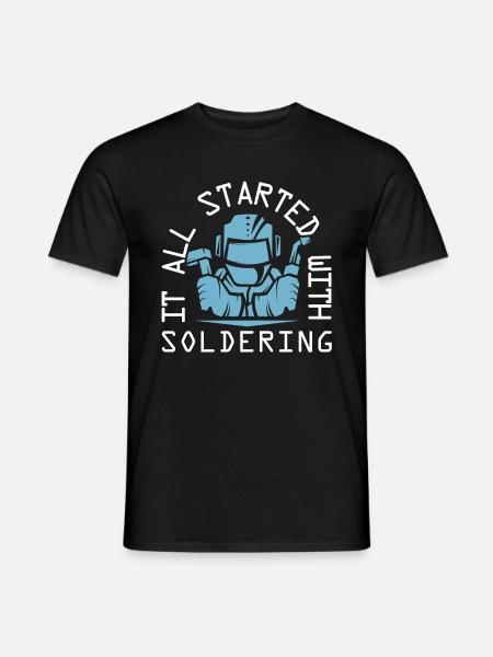 Welder locksmith soldering - Men's T-Shirt - black