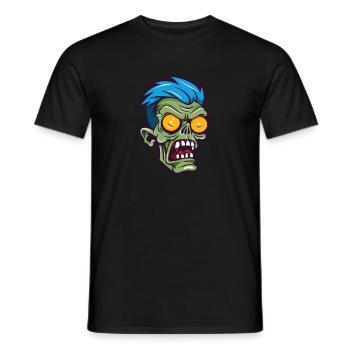 Zombie Halloween Cool - T-shirt homme - noir - Devant - AI Model Male 178 light (178cm)