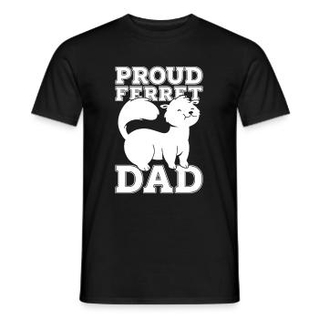 Putois furet - T-shirt homme - noir - Devant - AI Model Male 178 light (178cm)