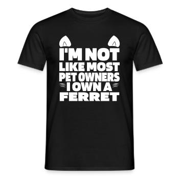 Putois furet - T-shirt homme - noir - Devant - AI Model Male 178 light (178cm)
