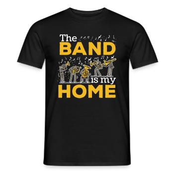 Fanfarenzug Tuba Heim - Männer T-Shirt - Schwarz - Vorne - AI Model Male 178 light (178cm)