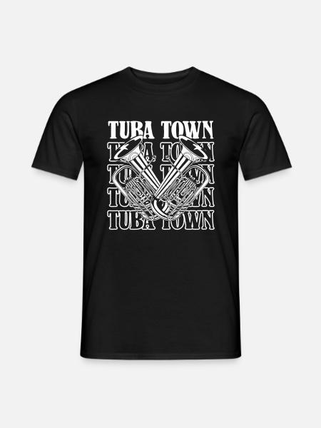 Fanfare procession tuba - Men's T-Shirt - black
