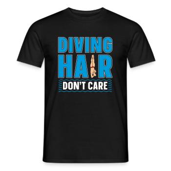 Diving Diving Funny - Men's T-Shirt - black - Front - AI Model Male 178 light (178cm)