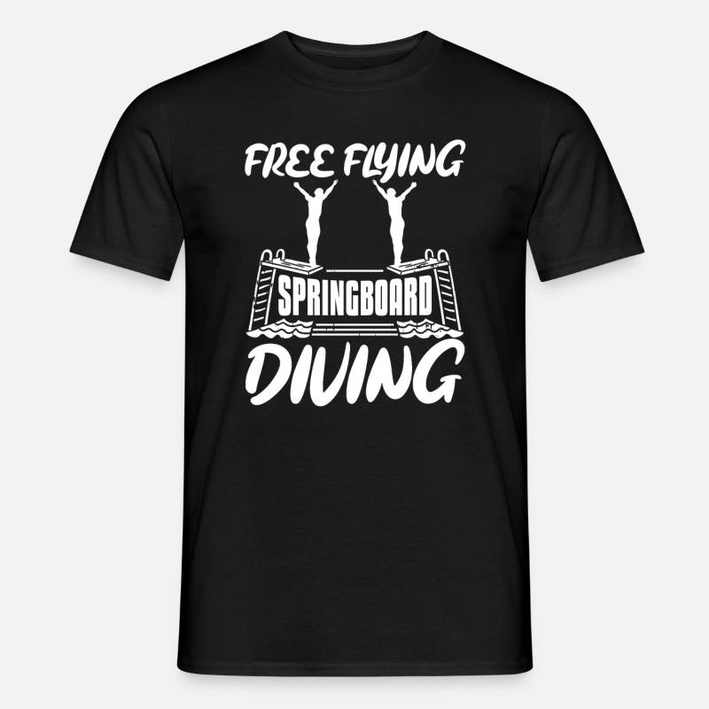 Turmspringen Turmspringer - Männer T-Shirt - Schwarz