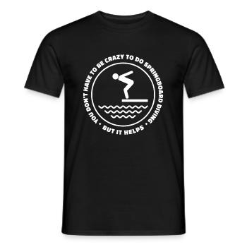 Diving Diving Funny - Men's T-Shirt - black - Front - AI Model Male 178 light (178cm)