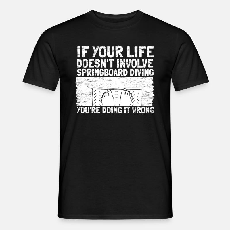 Diving diver sarcasm - Men’s T-shirt - black
