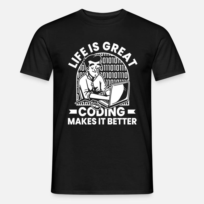 Développeur Coder Programmeur Humour - T-shirt homme - noir