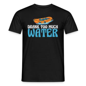 Rafting Fun White Water Rafting - Men's T-Shirt - black - Front - AI Model Male 178 light (178cm)