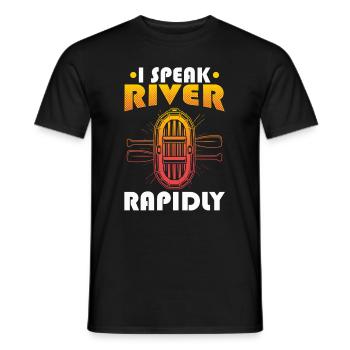 Rafting Wildwasser Rafting - Männer T-Shirt - Schwarz - Vorne - AI Model Male 178 light (178cm)