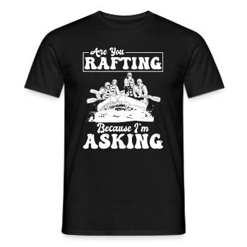 Rafting Wildwasser Rafting - Männer T-Shirt - Schwarz - Vorne - AI Model Male 178 light (178cm)