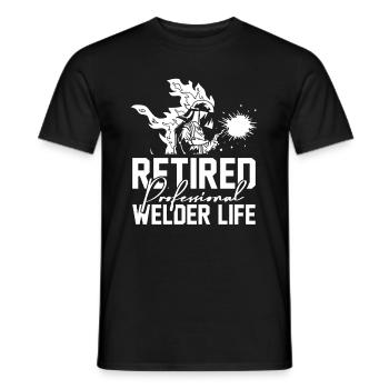 Schweißer Schlosser Gattin - Männer T-Shirt - Schwarz - Vorne - AI Model Male 178 light (178cm)