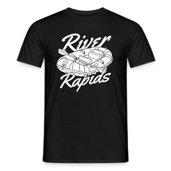 Rafting Wildwasser Rafting - Männer T-Shirt - Schwarz - Vorne - AI Model Male 178 light (178cm)