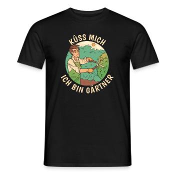 Hobbygärtner Garten - Männer T-Shirt - Schwarz - Vorne - AI Model Male 178 light (178cm)