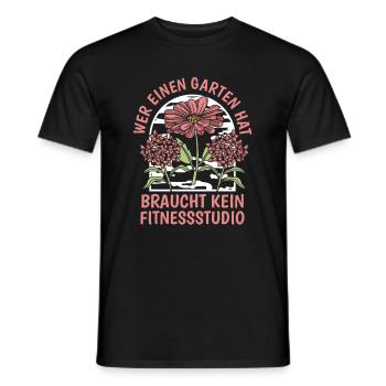 Hobbygärtner Garten - Männer T-Shirt - Schwarz - Vorne - AI Model Male 178 light (178cm)