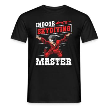 Indoor Skydiving Master - Men's T-Shirt - black - Front - AI Model Male 178 light (178cm)